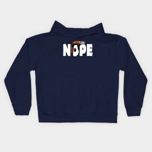 NOPE - Red Panda Kids Hoodie